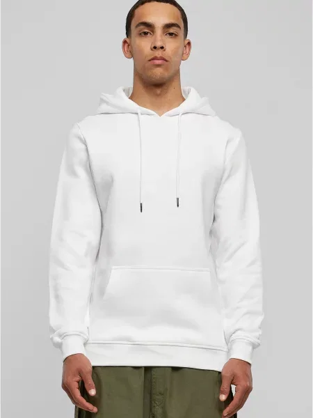 Суичър с качулка Urban Classics бяло