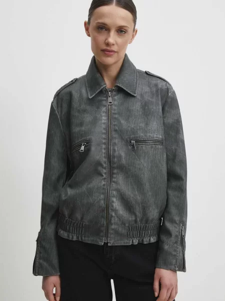 Яке Answear Lab преходен модел сиво