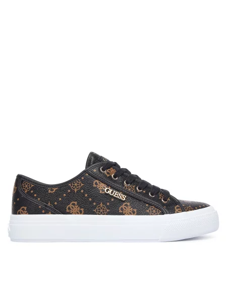 Sneakersy Guess Tmavě hnědá
