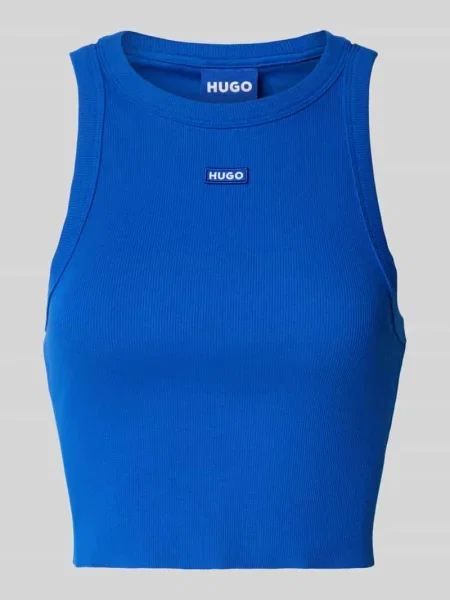 Top Hugo Blue z autografem niebieski