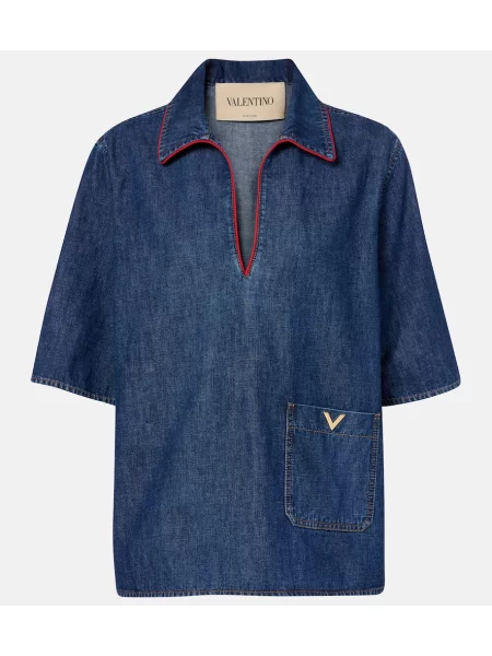 Top Valentino albastru