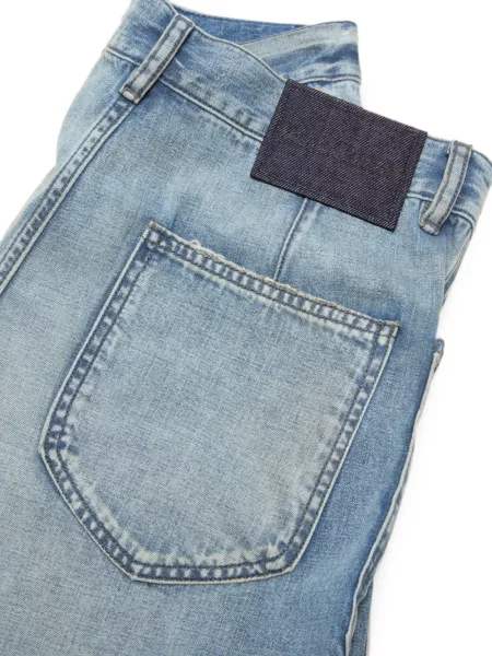 Τζιν με φαρδύ μπατζάκι Acne Studios με αυτόγραφο μπλε