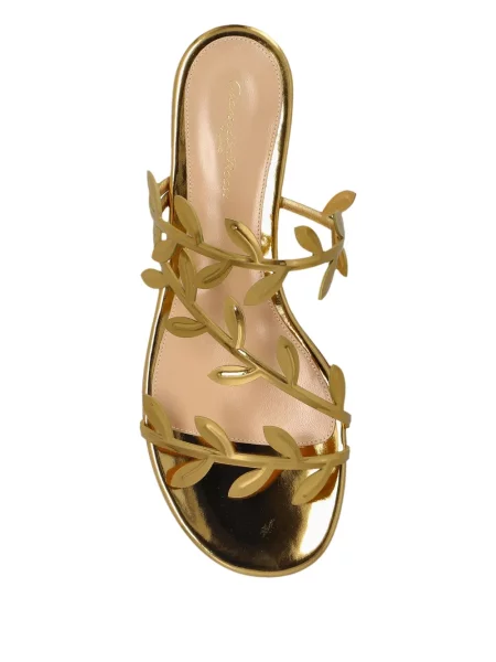 Sandale Gianvito Rossi din piele auriu