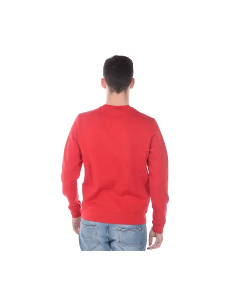 Bluza z kapturem Emporio Armani z kapturem czerwona