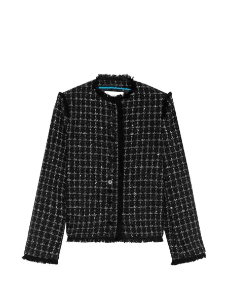 Geacă Msgm din tweed negru