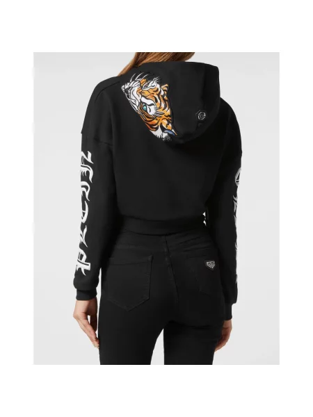 Bluza z kapturem Philipp Plein z kapturem czarna