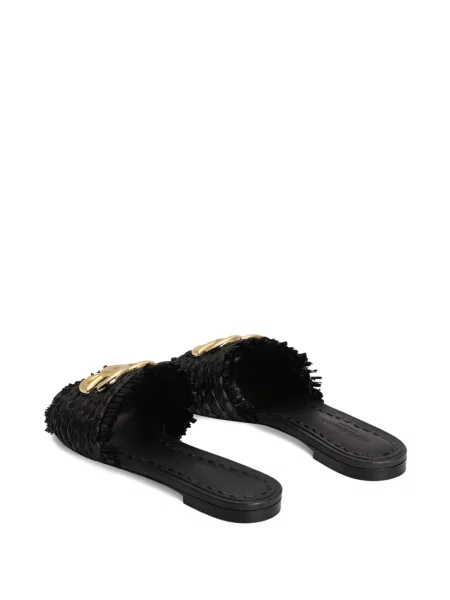 Bačkory Dolce & Gabbana s třásněmi černé