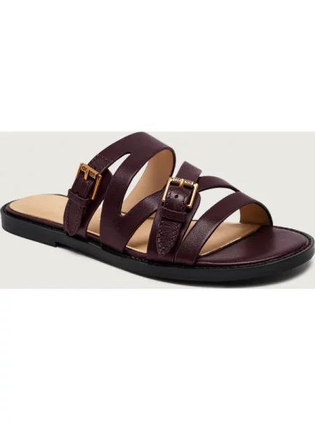 Pantofi Guess din piele bordo
