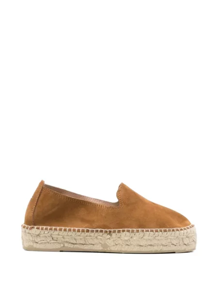 Espadrile Manebi din piele de căprioară maro