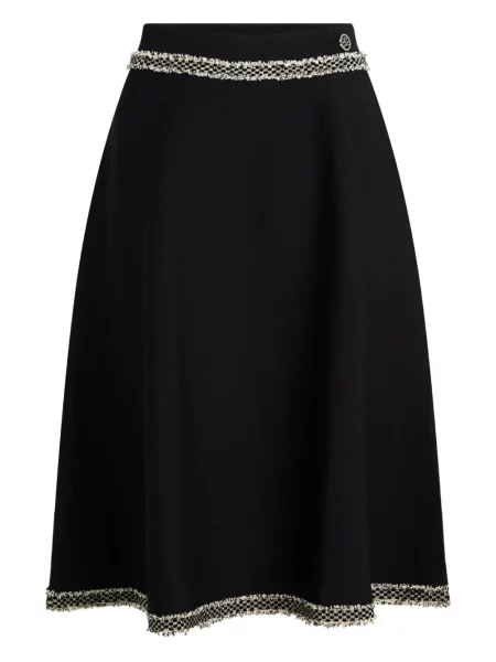 Fustă Karl Lagerfeld tricotate negru