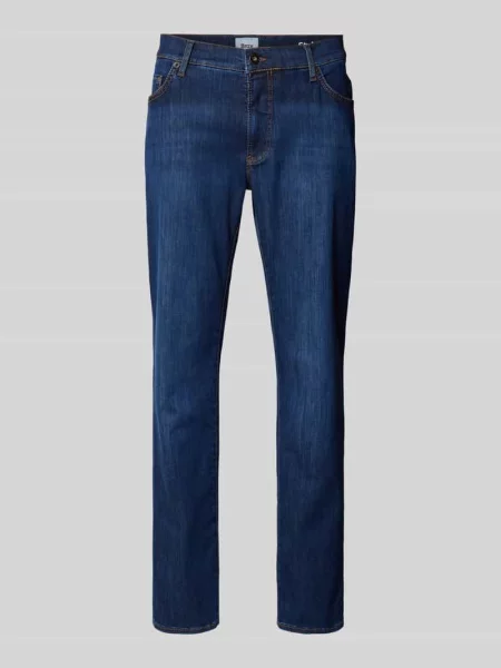 Jeansy o kroju regular fit z 5 model ‘CHUCK’ Brax granatowe