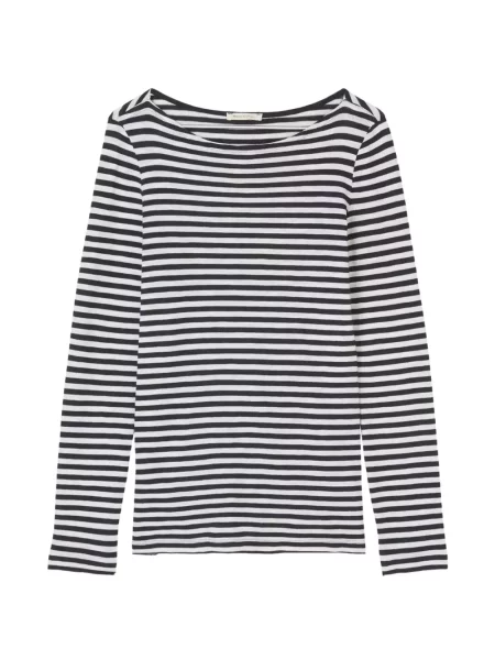 Lung tricou polo Marc O'polo alb