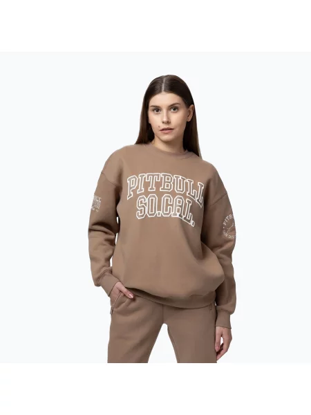 Bluză pentru femei Pitbull Crewneck Fiora chocolate mousse