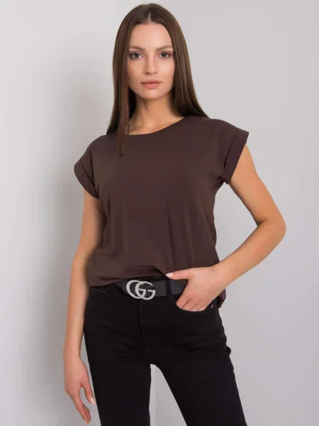Tricou Basic Feel Good maro