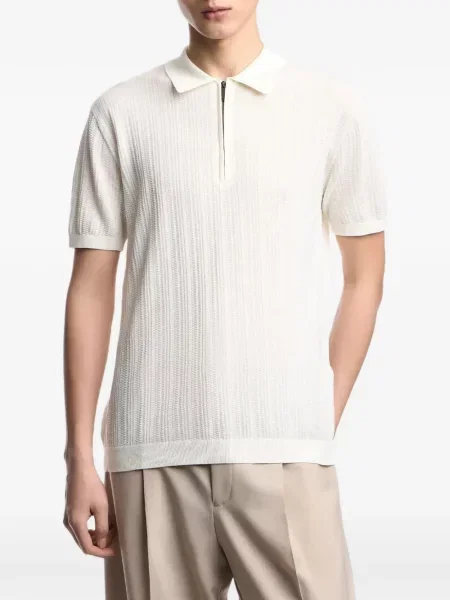 Tricou polo Emporio Armani alb