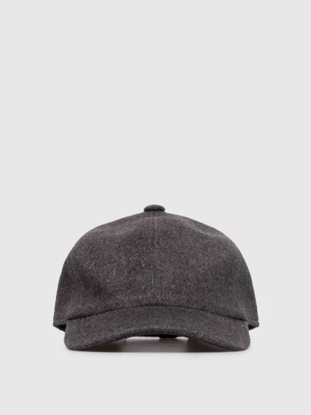 Кепка з кашеміру Cashmere&whiskey сіра