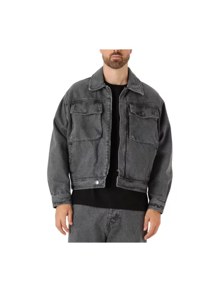 Kurtka jeansowa Filling Pieces szara
