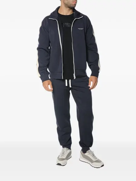 Pulover Armani Exchange cu dungi albastru
