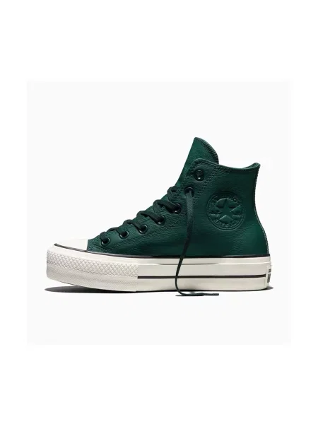 Pantofi Converse cu platformă verde