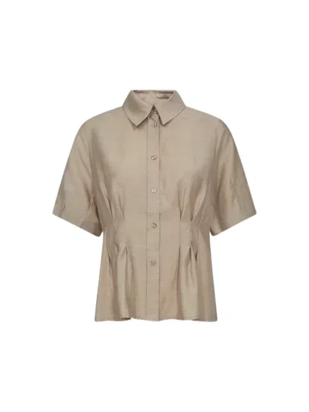 Ivy Copenhagen Tricou PD-Viola Peplum amestecat bej