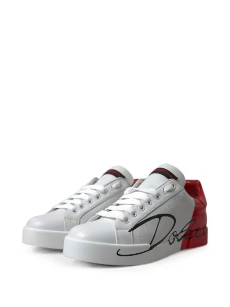 Sneakers Dolce & Gabbana με κορδόνια με σχέδιο με δαντέλα λευκό
