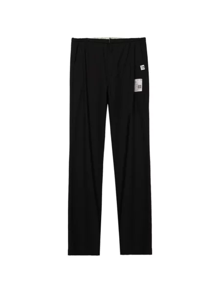 Pantaloni Maison Mihara Yasuhiro din țesătură twill negru