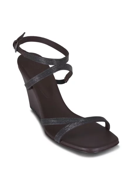 Sandale Brunello Cucinelli din piele maro