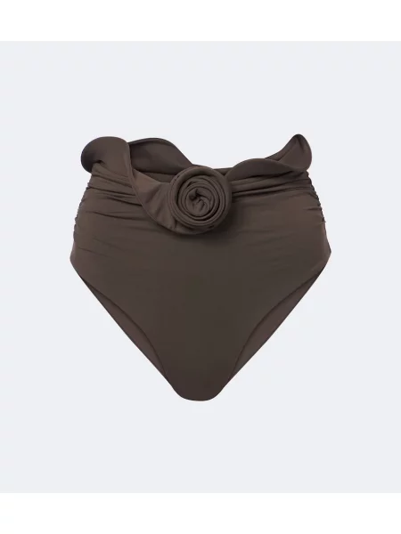 Bikini Magda Butrym cu model floral maro