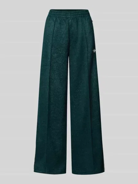 Spodnie dresowe z elastycznym ściągaczem Adidas Originals białe