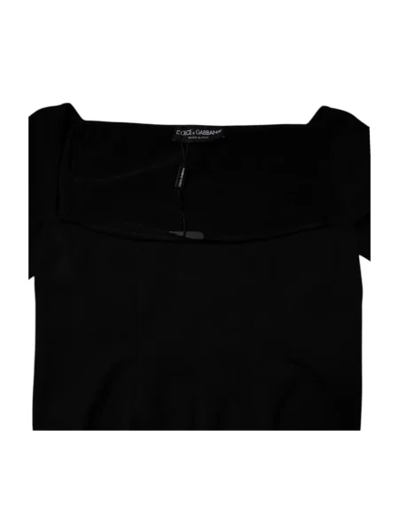 Dzianinowy top Dolce And Gabbana czarny