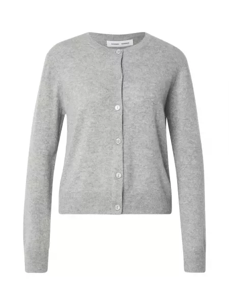 Samsøe Samsøe Geacă tricotată Saboston amestecat gri