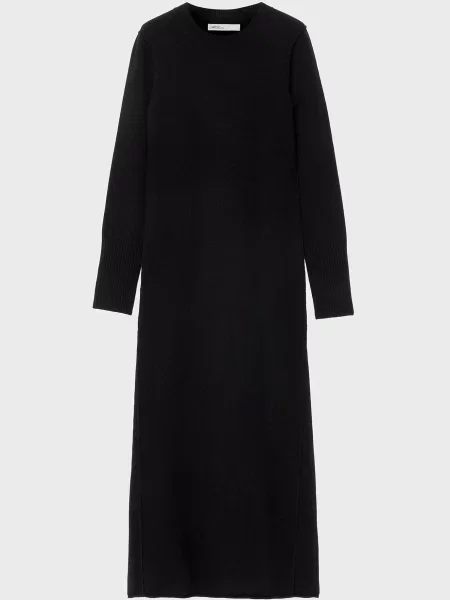 Шерстяное платье Allsaints черное