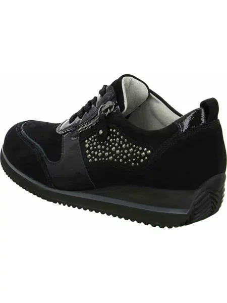 Sneakersy Waldläufer skórzane czarne