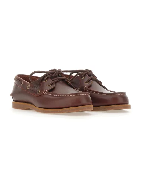 Półbuty Timberland skórzane czerwone