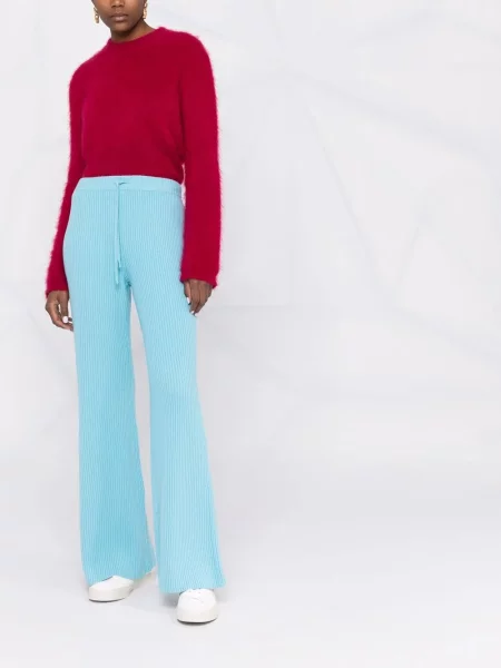 Pantaloni Alberta Ferretti evazate albastru