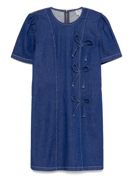 Mała mały sukienka jeansowa Baum Und Pferdgarten garniturowa niebieska