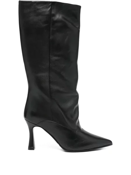 Kožne čizmice Evaluna crna