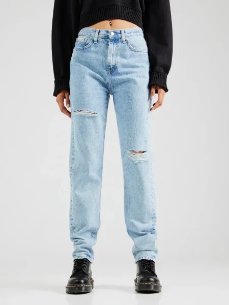 Calvin Klein Jeans Blugi Authentic Straight Fit albastru