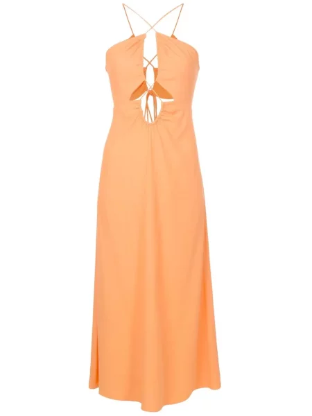 Rochie maxi Nk lungă de costum portocaliu