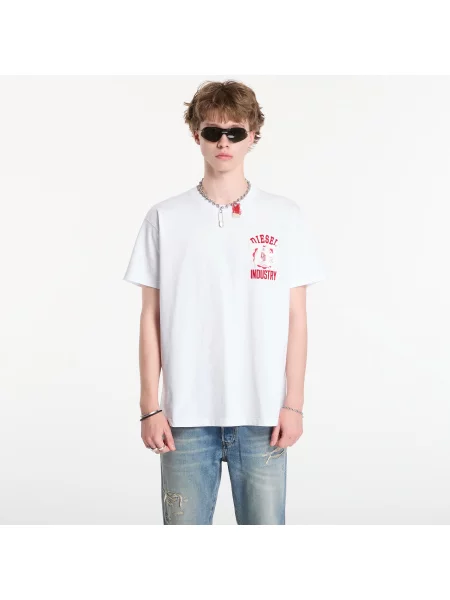 Tričko Diesel T-Shirt White L bílé