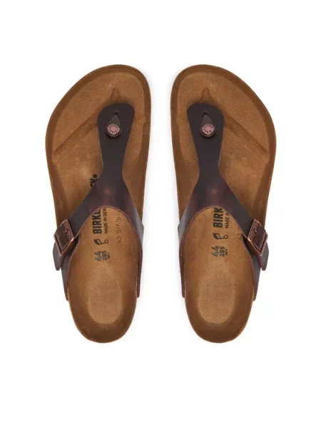 Japonki Birkenstock brązowe