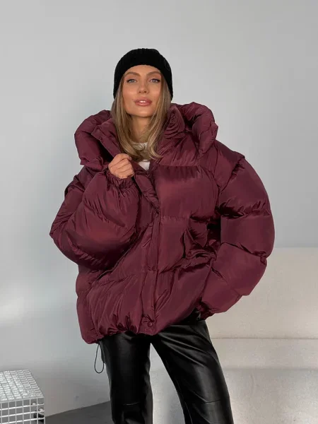 Пуховик Milirud бордовий
