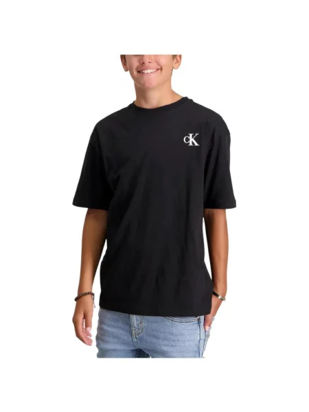 Tricou copii Calvin Klein Jeans negru
