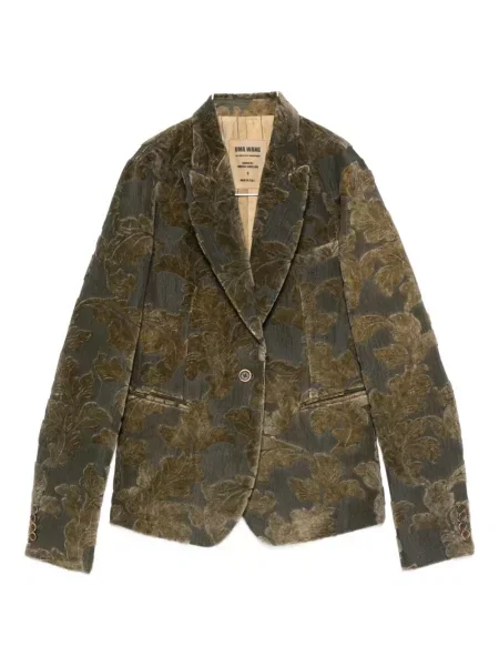 Sacou Uma Wang cu model floral gri