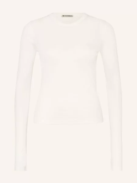 Dlouhé tričko s dlouhým rukávem Jw Anderson bílé