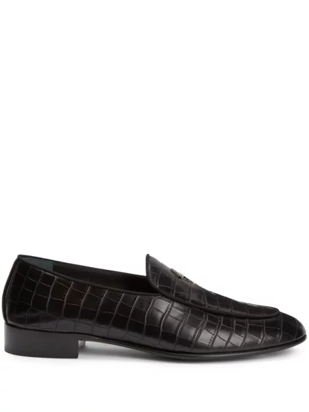 Pantofi loafer Giuseppe Zanotti din piele negru
