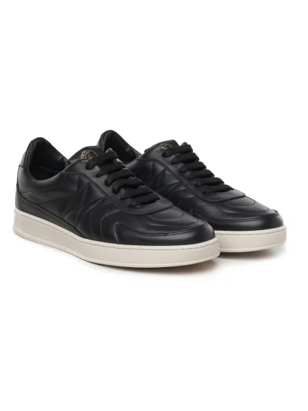 Sneakersy Giuliano Galiano wiązane czarne