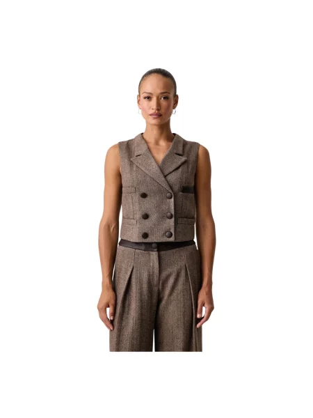 Kamizelka Armani Exchange wełniana brązowa