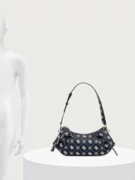 Кожаная сумка-багет Guess