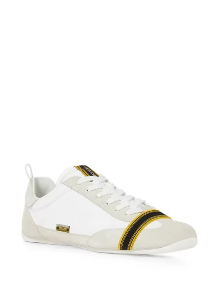 Sneakerși Fendi din piele de căprioară alb